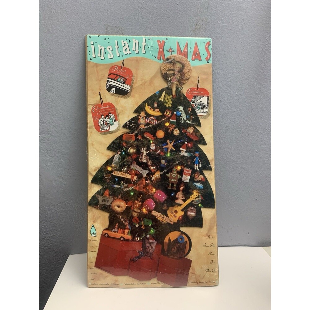 Blue Q Instant Christmas Tree – Stand-Alone Cardboard Pop Culture Tree Vintage
